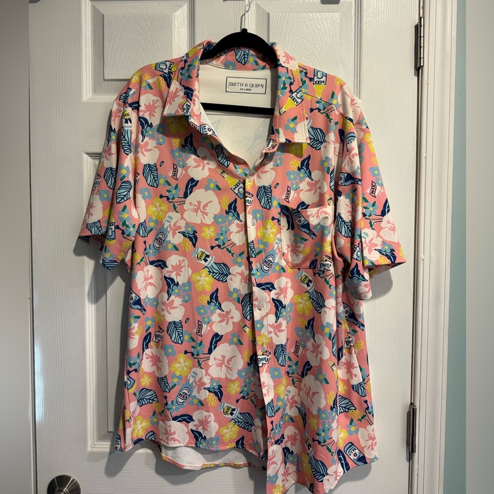 Smith & Quinn Men's Pink Floral Casual Shirt